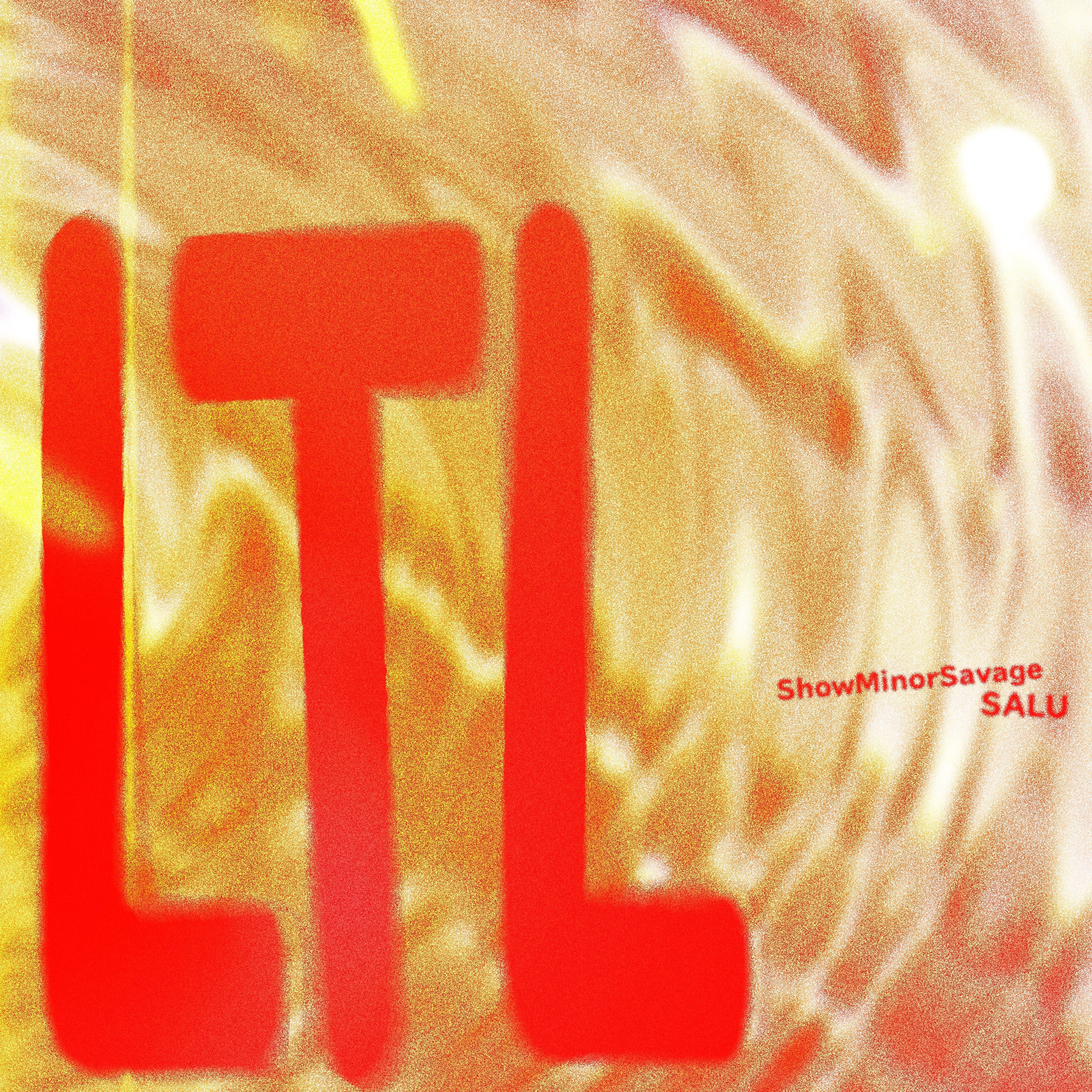 黄色と赤を基調にLTL、ShowMinorSavage、SALUの名が入ったジャケット